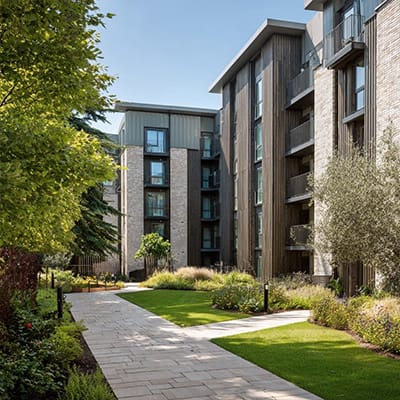 Esterior photo of a Garden Apartments